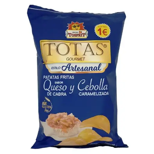 Tosfrit Patatas Fritas Sabor Queso de Cabra y Cebolla Caramelizada