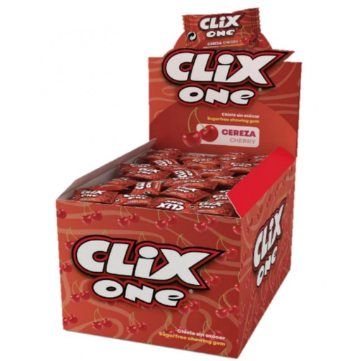 Chicle clix cereza sin azúcar 