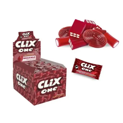 Chicles Clix Regaliz Rojo sin azúcar